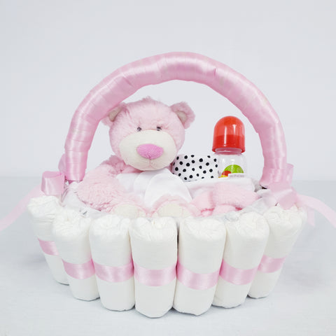 'Welcome Baby' Classic Gift Hamper Pink
